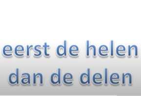 Gelijknamige breuken aftrekken