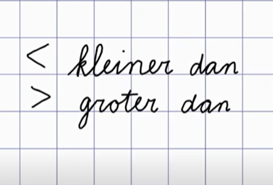 Groter dan - kleiner dan