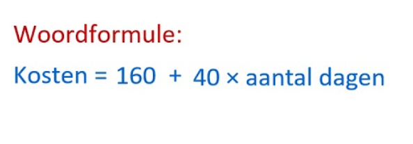 Van woordformule naar letterformule