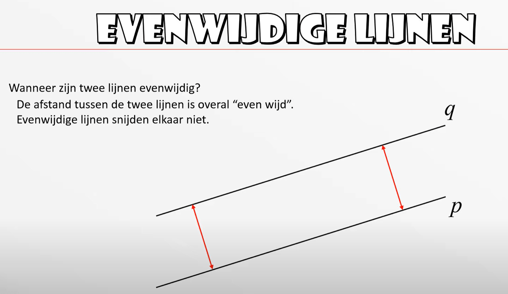 Nog een keer evenwijdig