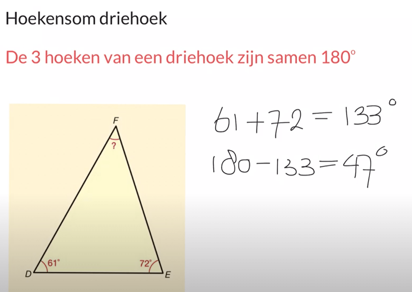 Hoekensom driehoek 2