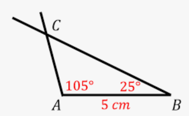 Driehoek tekenen met een geodriehoek
