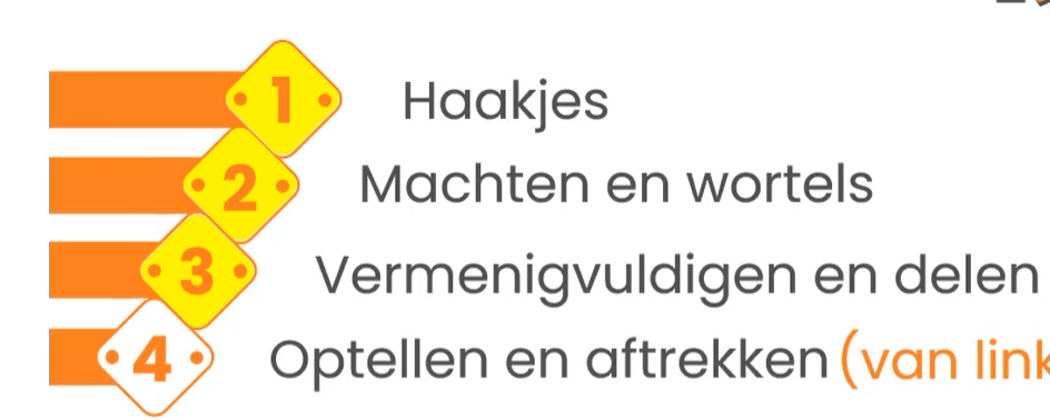 Rekenvolgorde met kwadraten