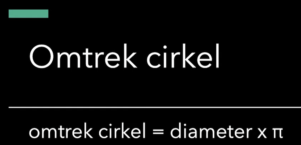 Omtrek cirkel berekenen