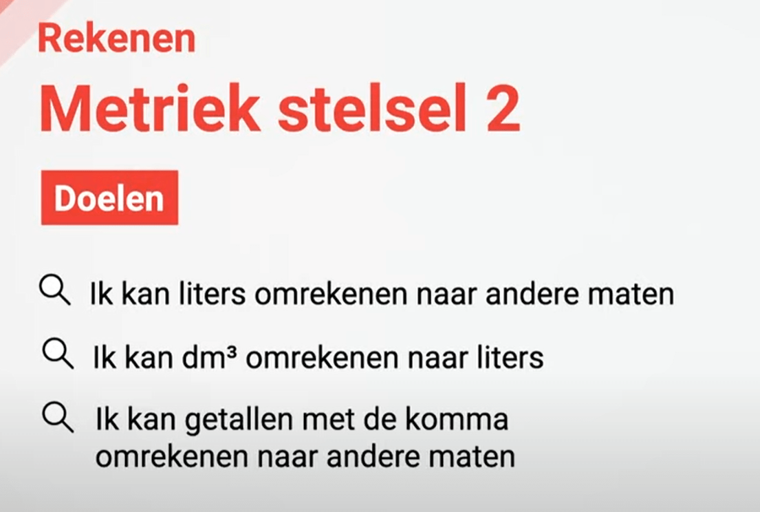 Rekenen met inhoudsmaten