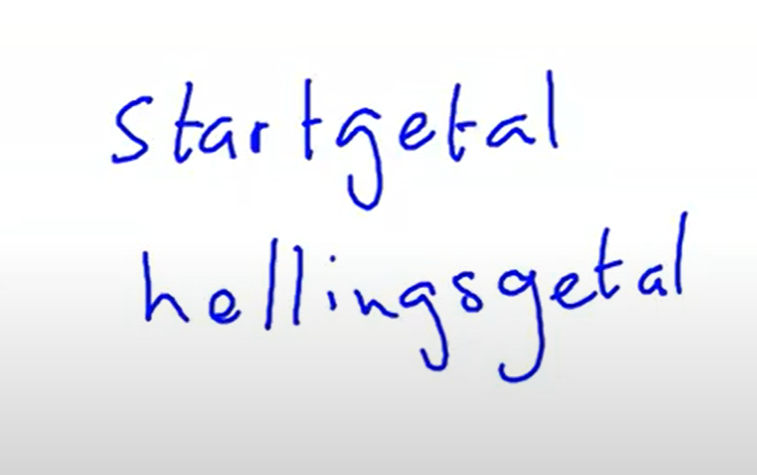 Formule maken bij een grafiek 2