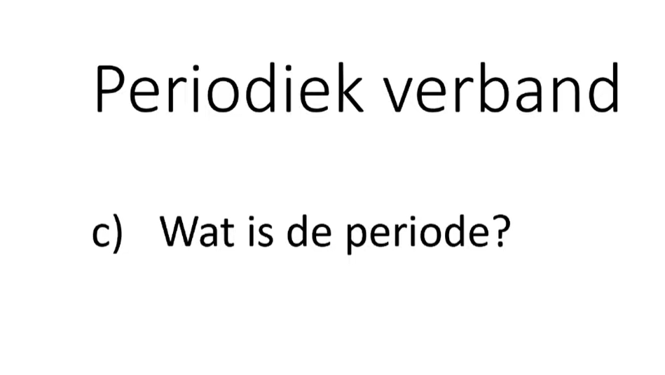 Periodieke verbanden