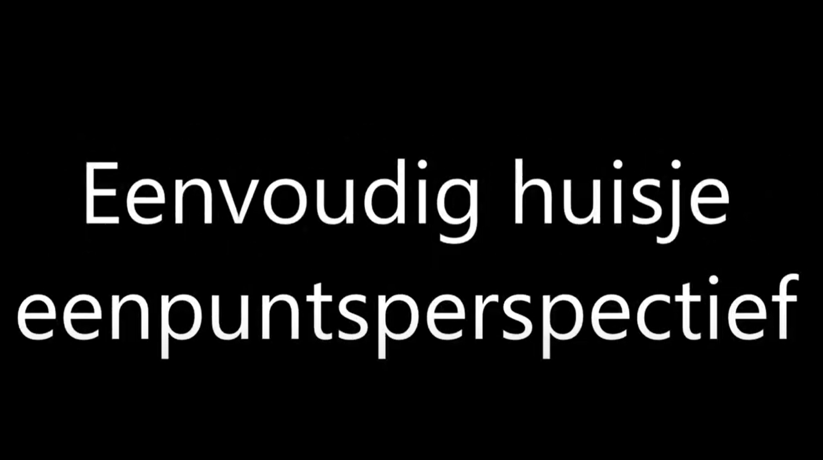 Huis tekenen in perspectief