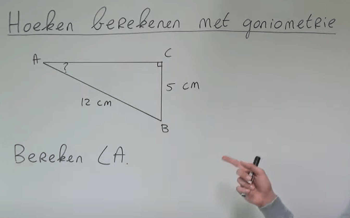 Hoeken berekenen met SOS CAS TOA 1