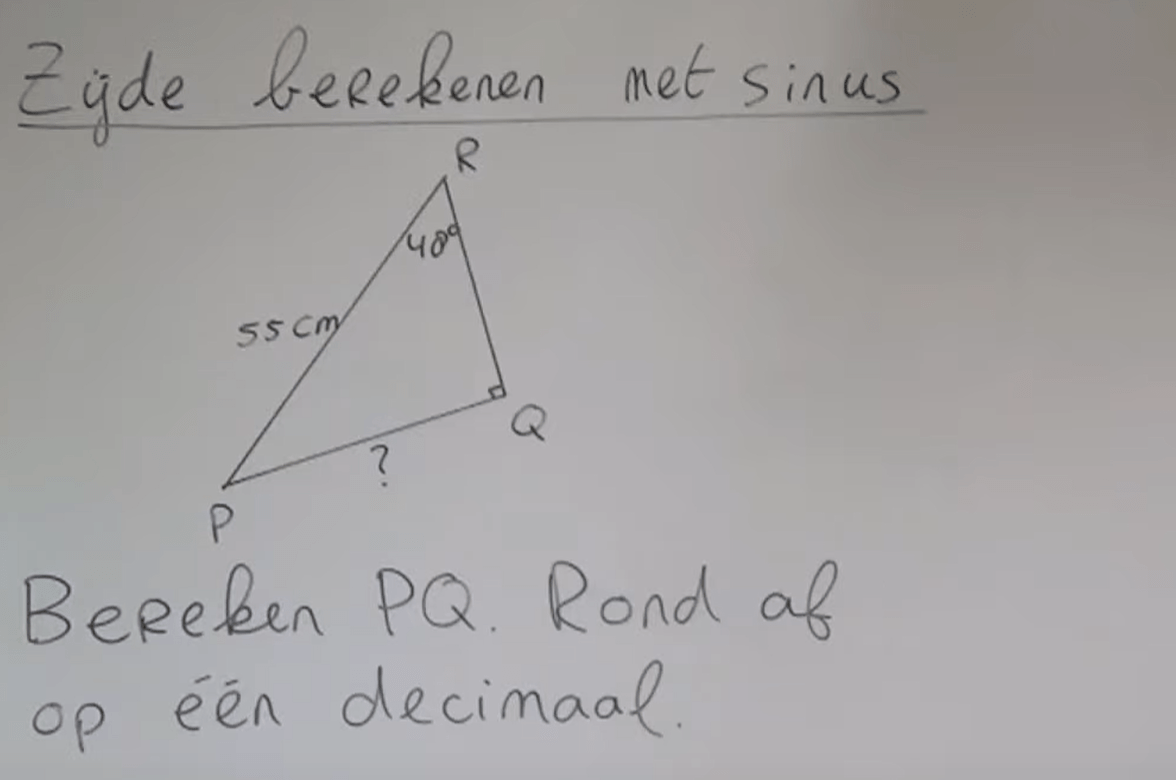Zijden berekenen met SOS CAS TOA 3