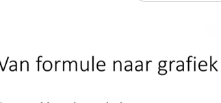 Van formule naar grafiek