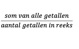 Hoe bereken ik het gemiddelde