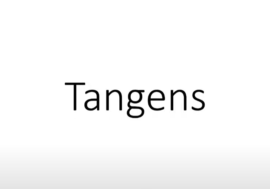 Tangens berekenen 1