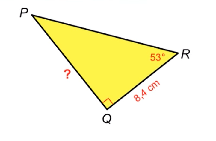 Zijde berekenen met tangens 2