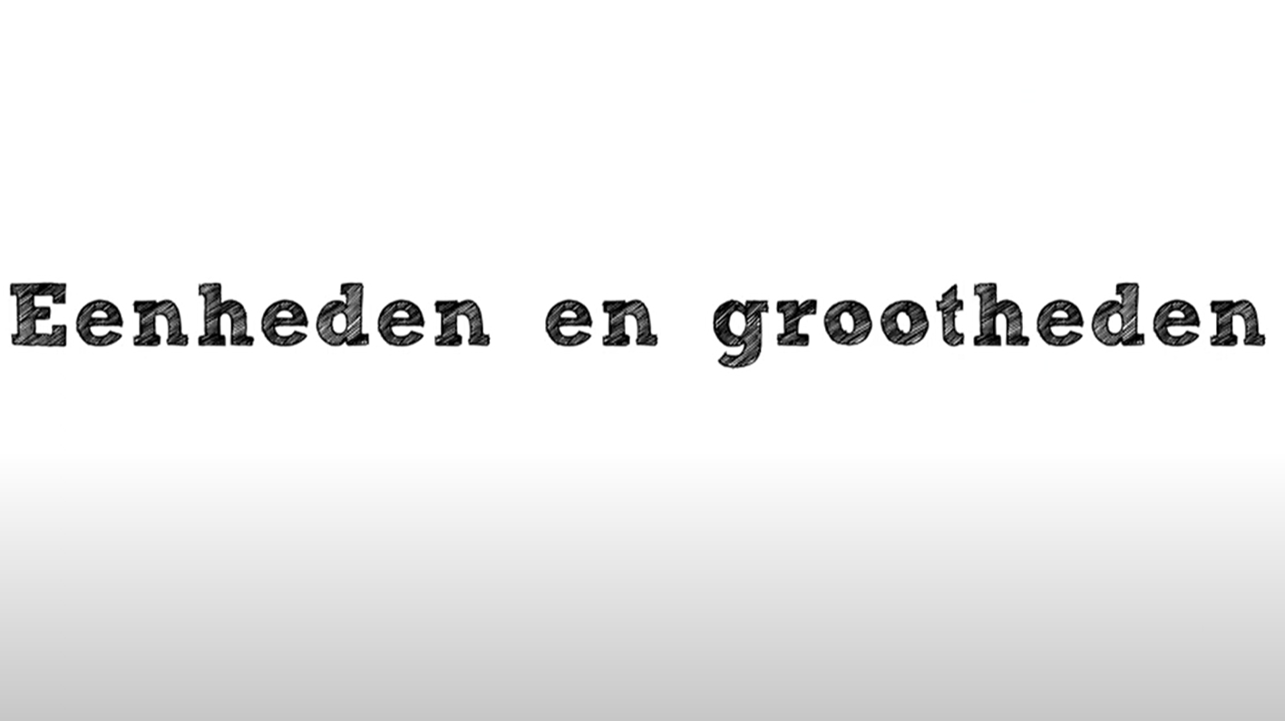 Eenheden en grootheden