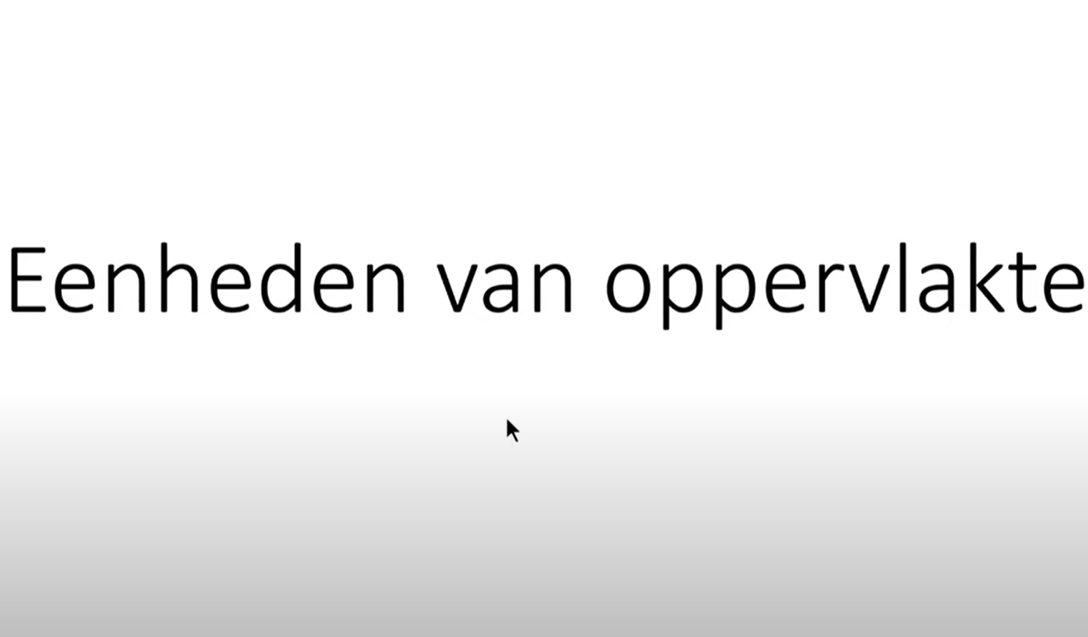 Eenheden van oppervlakte omrekenen