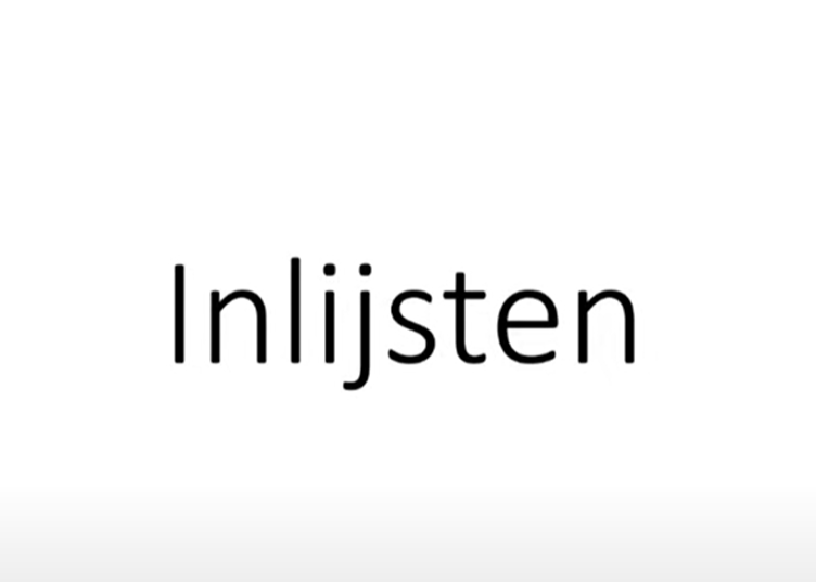 Inlijsten