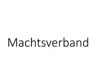 Machtsverbanden 1