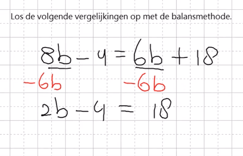 Herhaling balansmethode