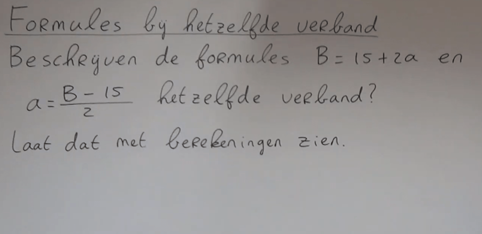 Zijn deze formules hetzelfde?