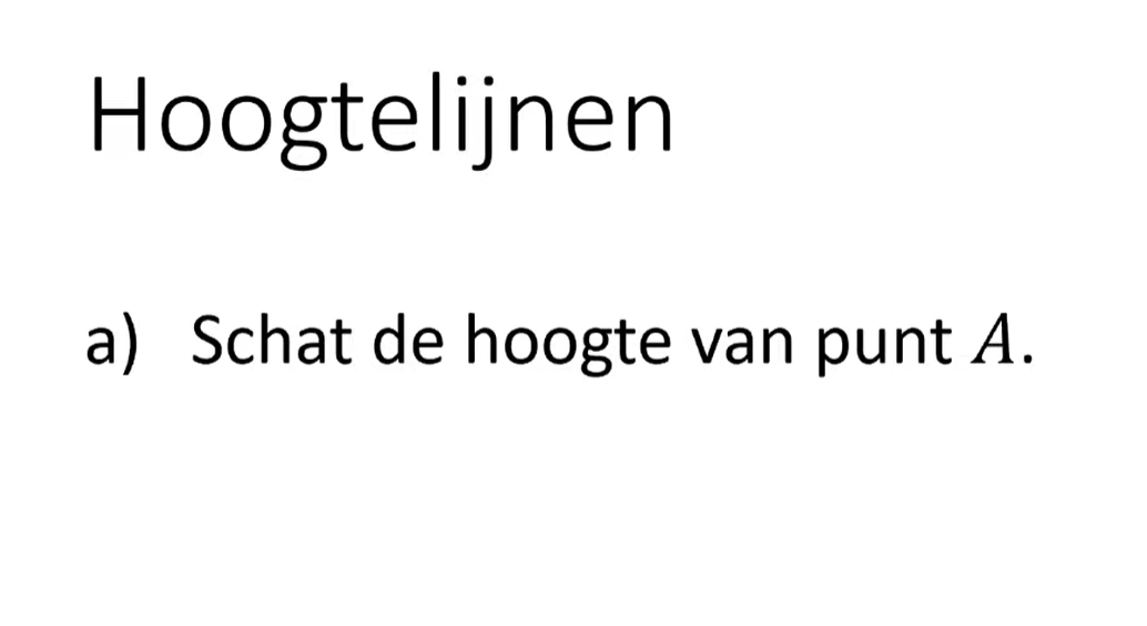 8 O - Hoogtelijnen